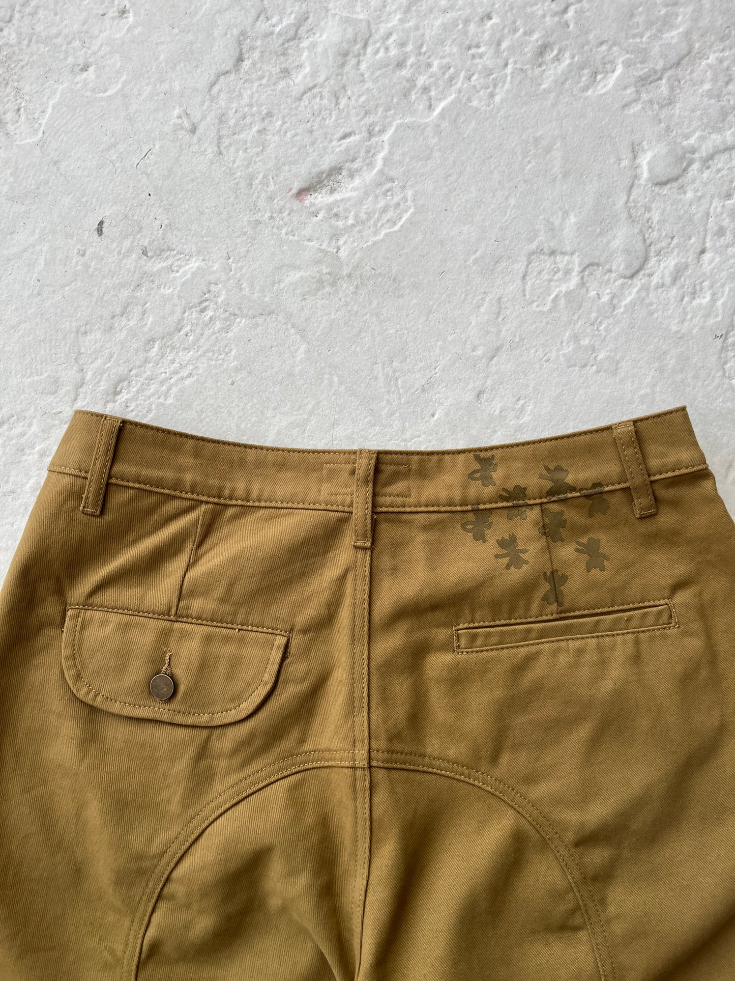 ‘PLAID TAG’ UNI SHORTS [khaki]