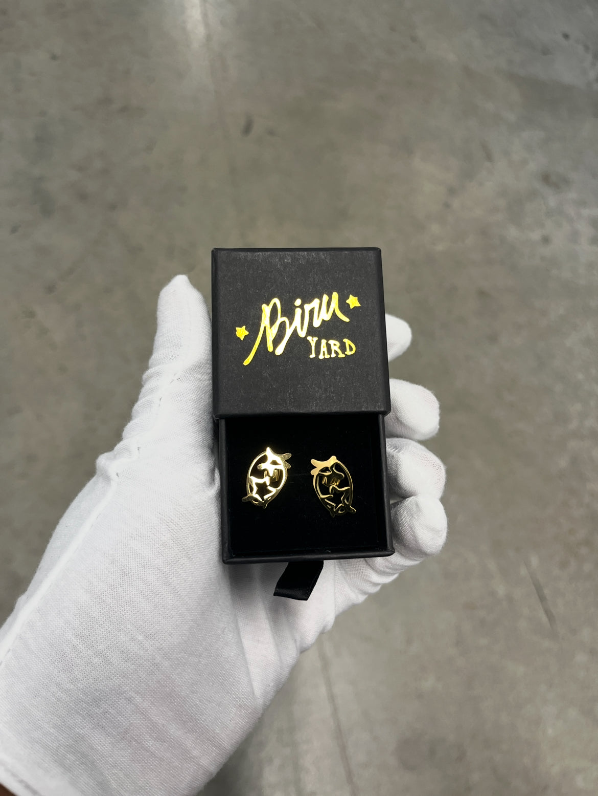 STARFACE EARRINGS [gold]