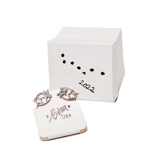 STARFACE EARRINGS [silver]